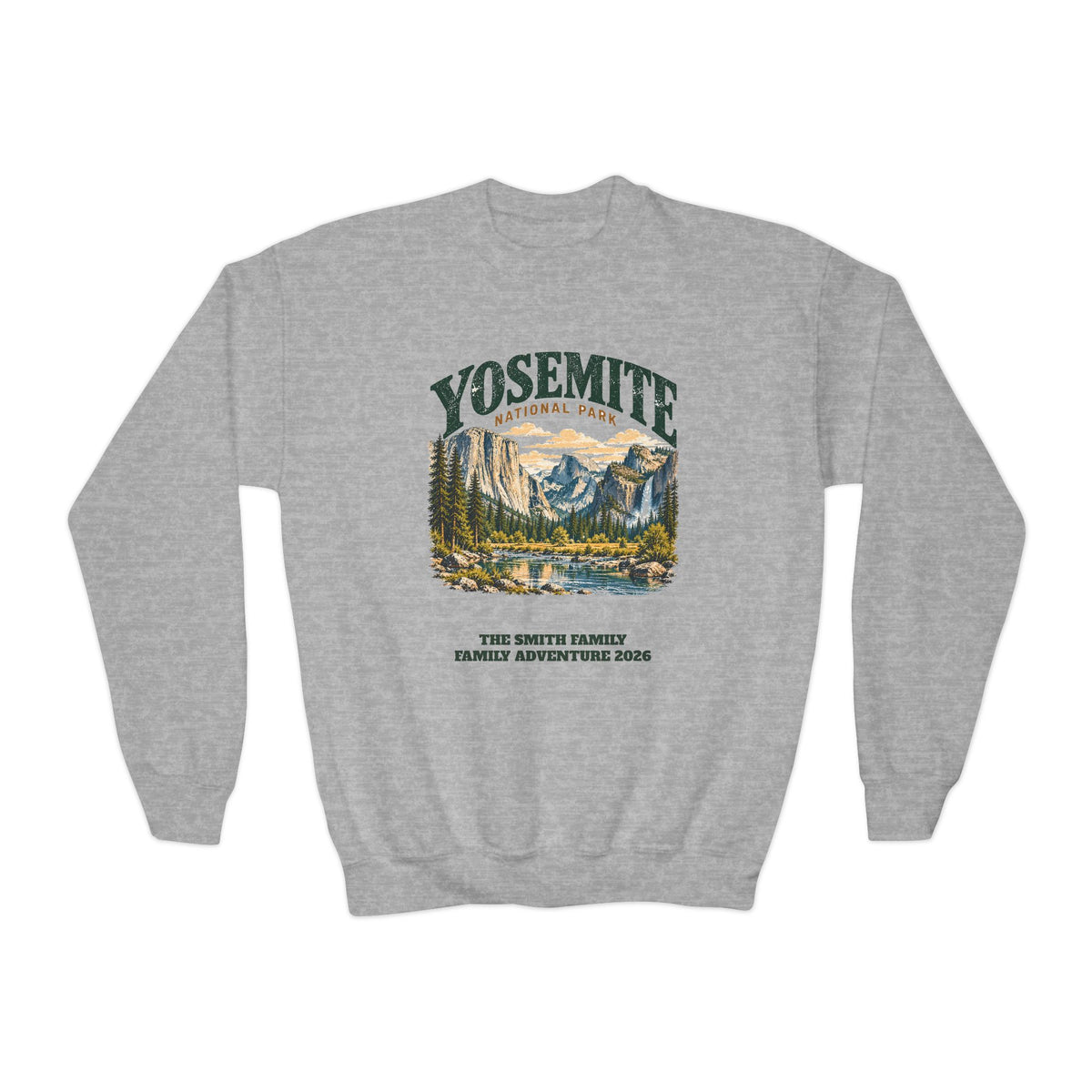 Custom Kids Yosemite National Park Sweatshirt