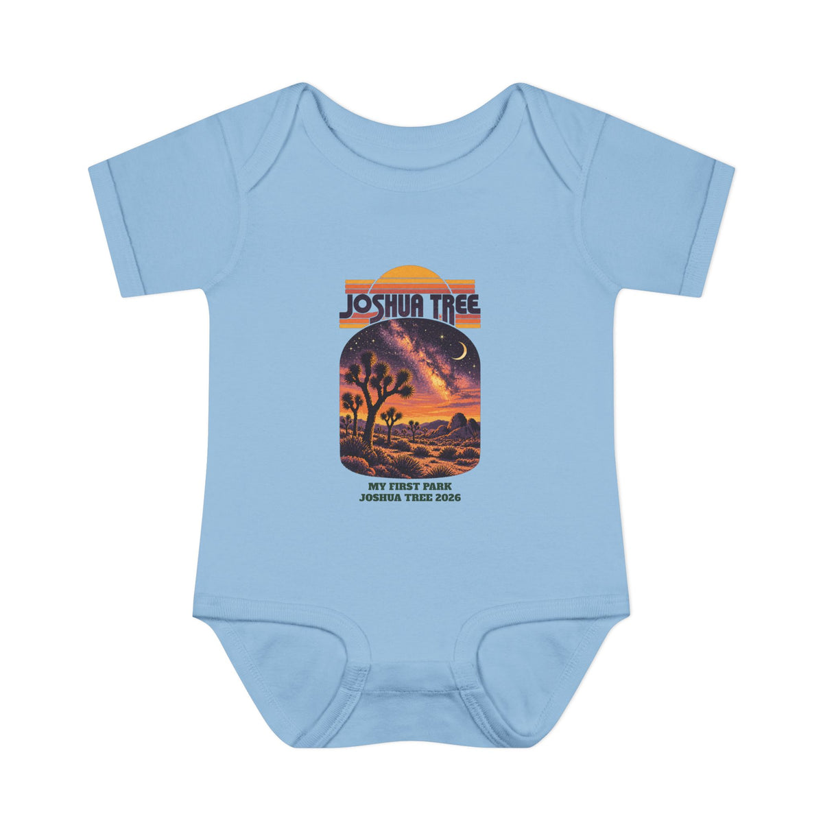 Custom Baby Joshua Tree National Park Night Sky Onesie