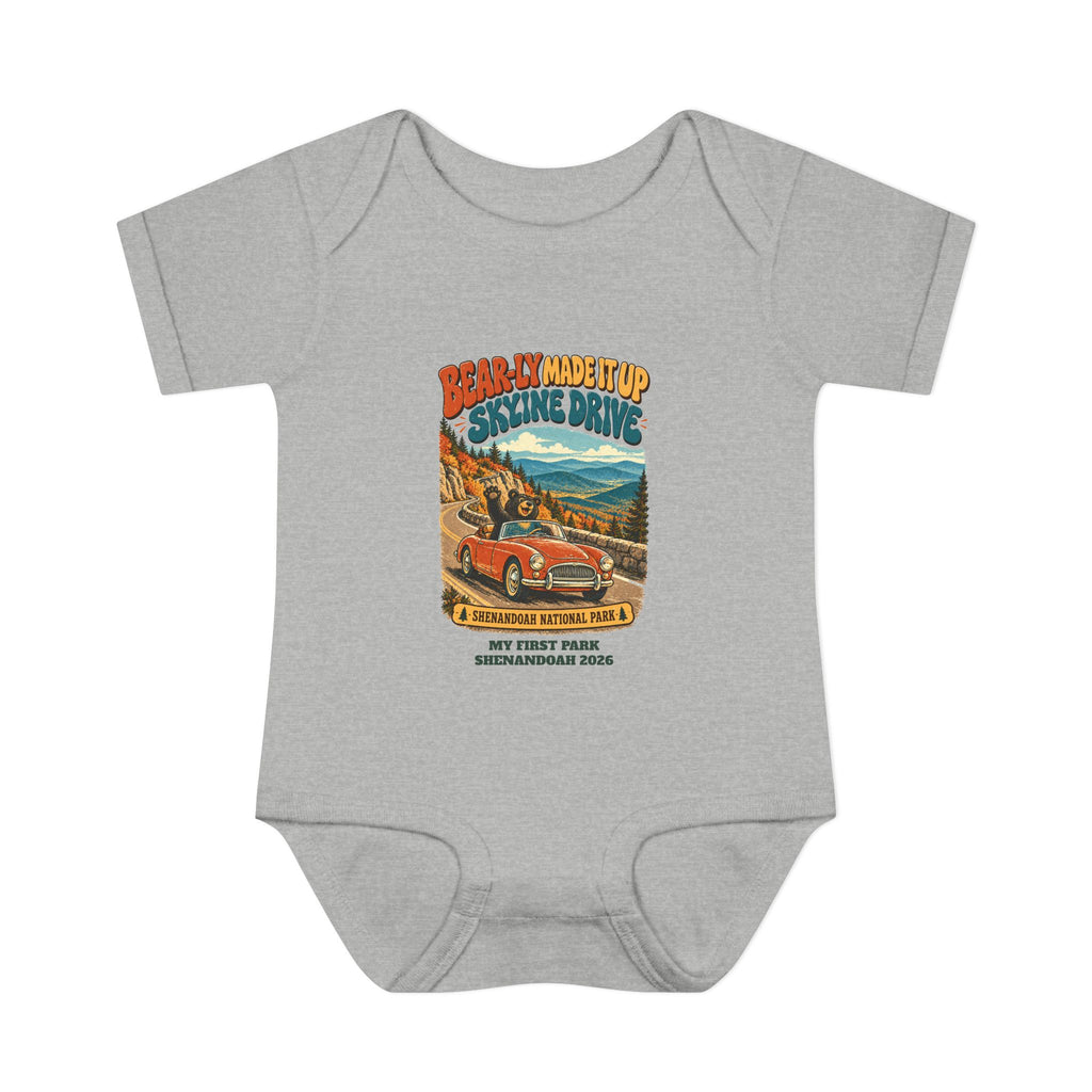 Custom Baby Shenandoah National Park Funny Bear Skyline Drive Onesie