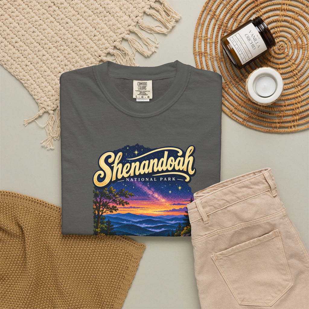 Custom Shenandoah National Park Skyline Drive Night Sky Shirt