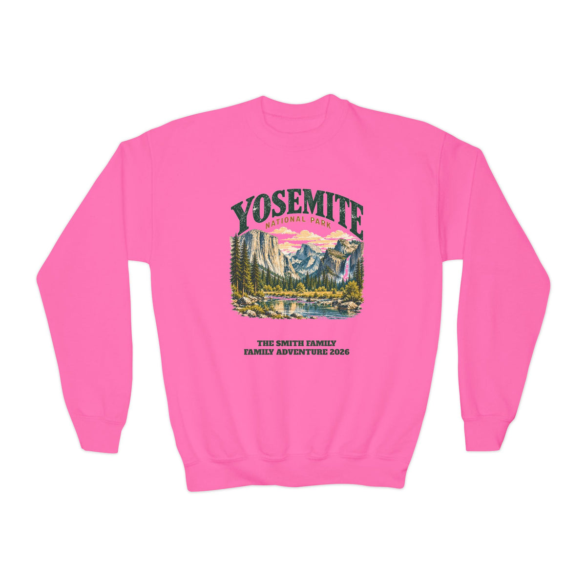 Custom Kids Yosemite National Park Sweatshirt