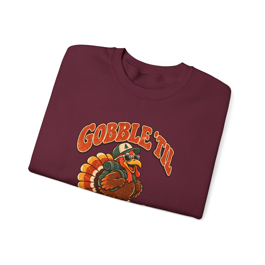 Custom Gobble 'Til You Wobble Thanksgiving Sweatshirt