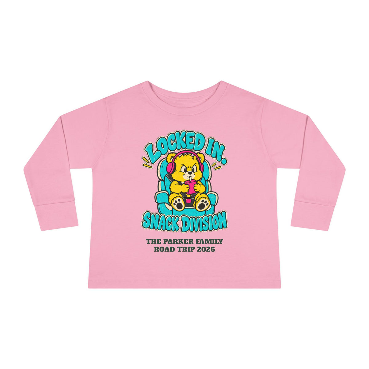 Custom Toddler Snack Division Road Trip Long Sleeve Shirt