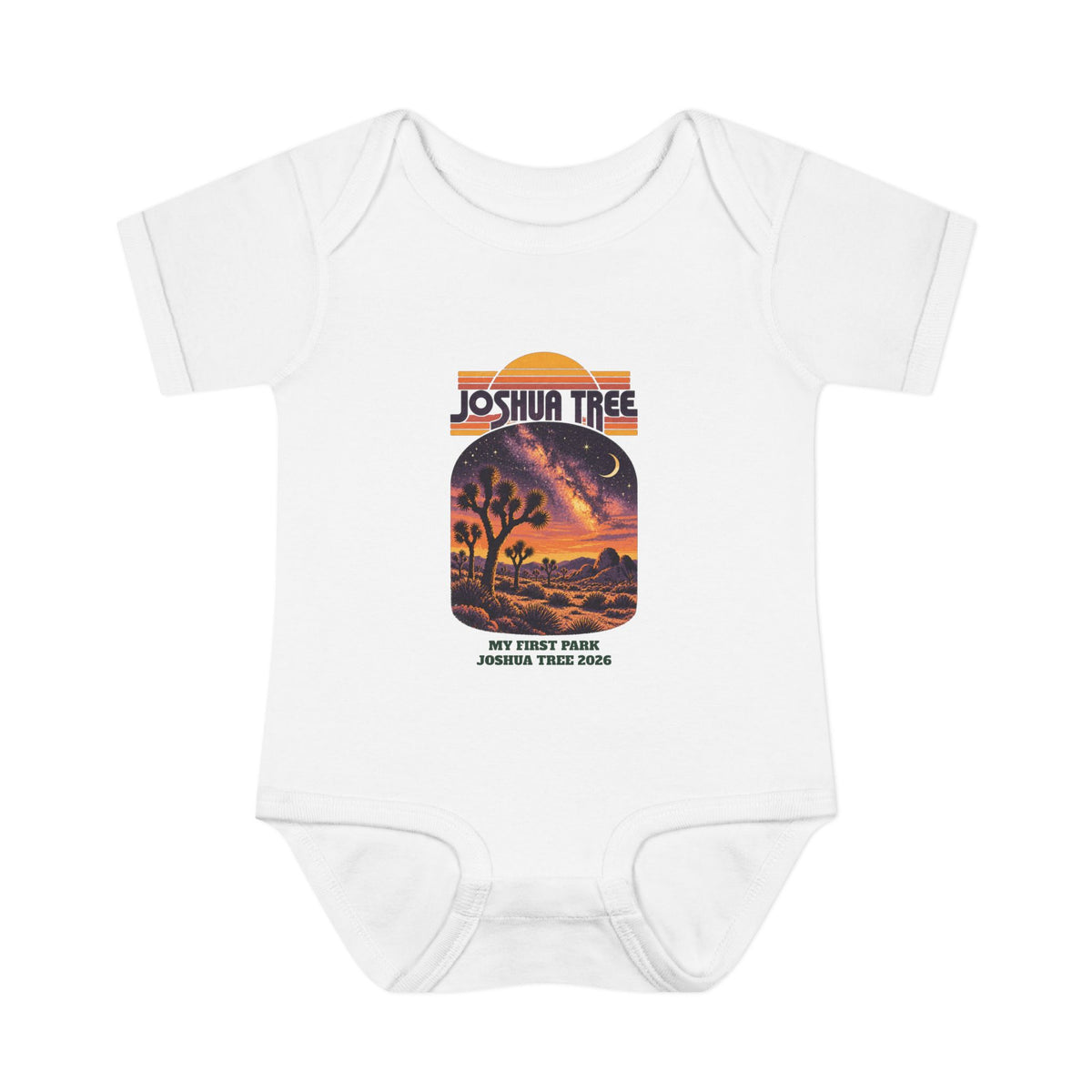 Custom Baby Joshua Tree National Park Night Sky Onesie