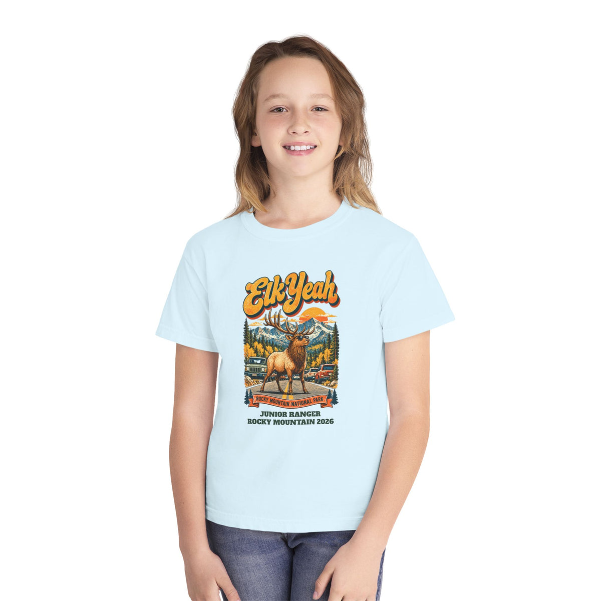 Custom Kids Rocky Mountain National Park Elk Yeah Shirt