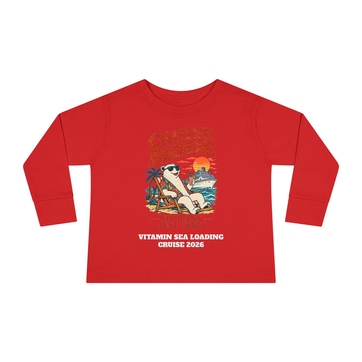 Custom Toddler Cruise Mode Family Cruise Long Sleeve Shirt