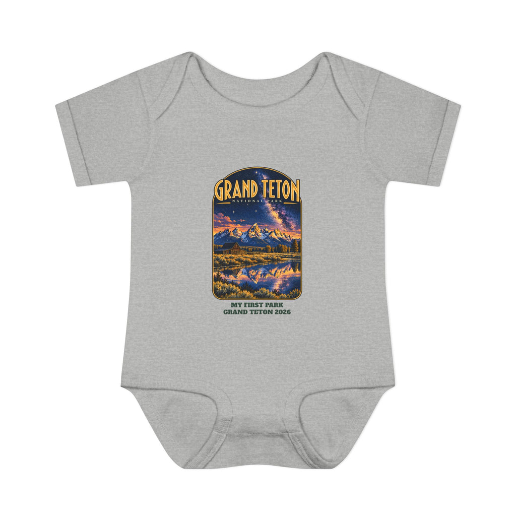 Custom Baby Grand Teton National Park Night Sky Onesie