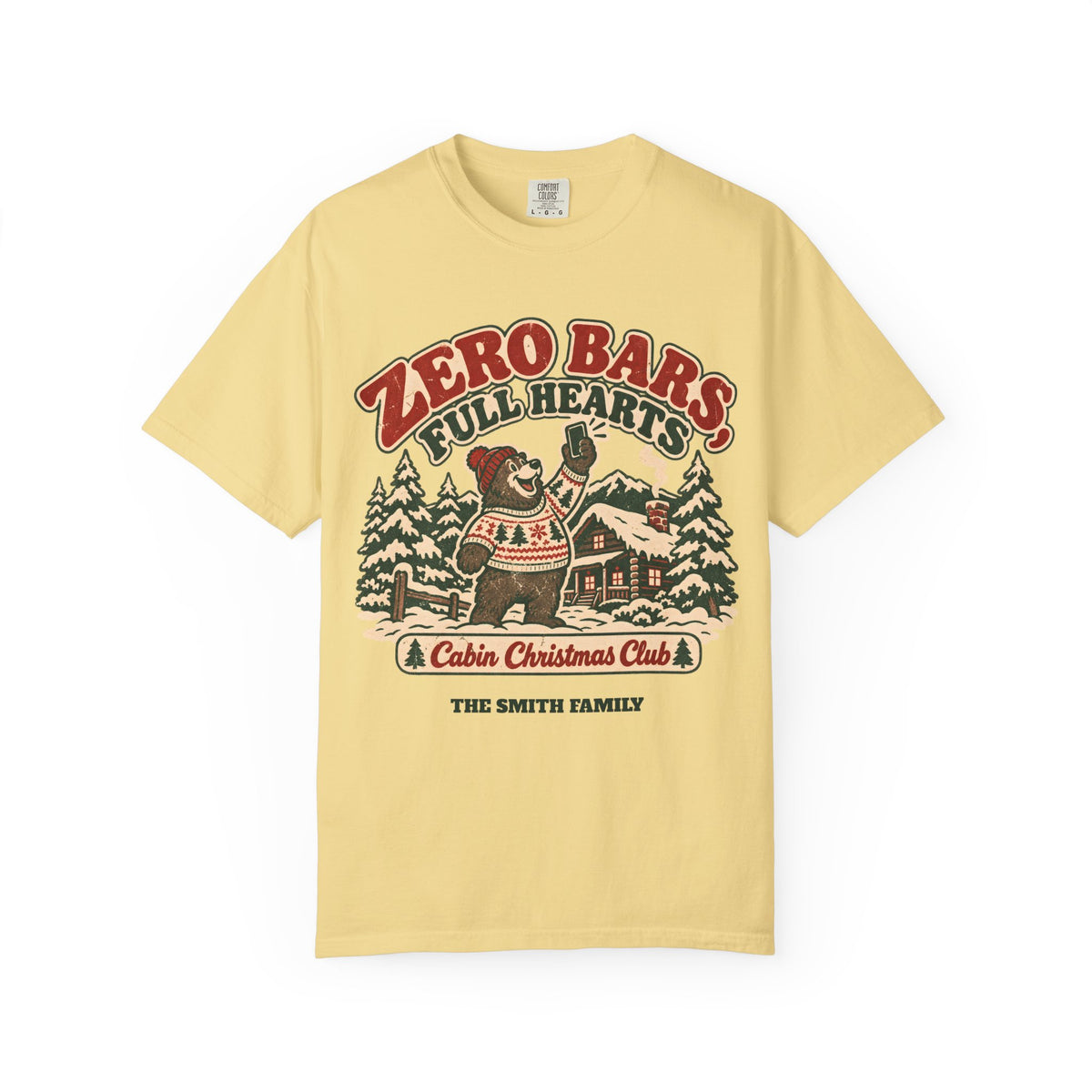 Custom Zero Bars Full Hearts Family Cabin Christmas Shirt
