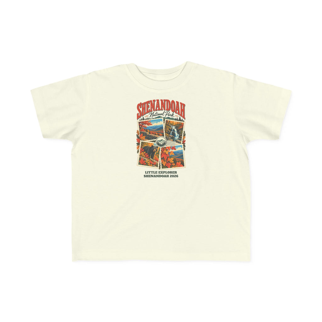Custom Toddler Shenandoah National Park Stamp Collage Shirt