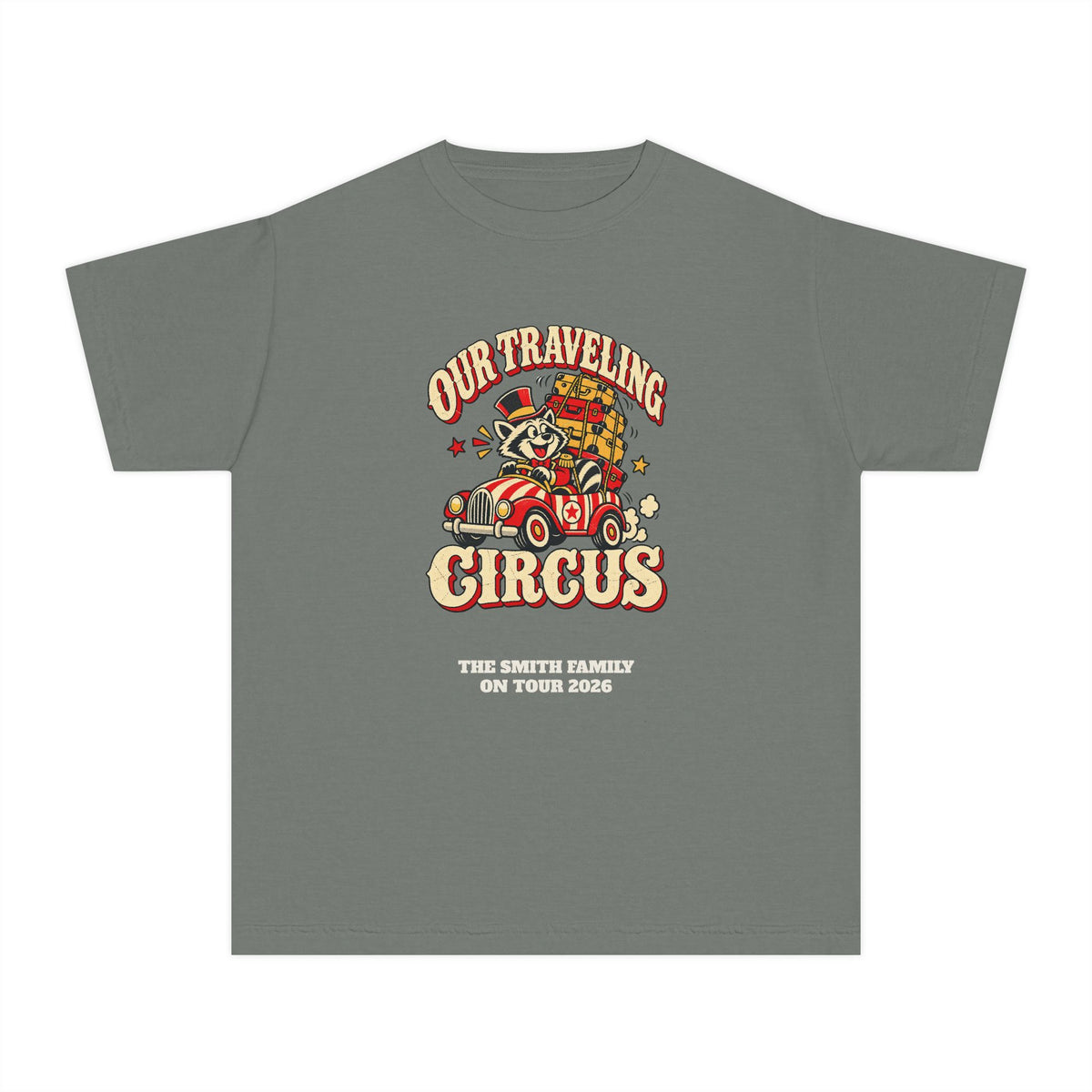 Custom Kids Our Traveling Circus Family Trip Shirt