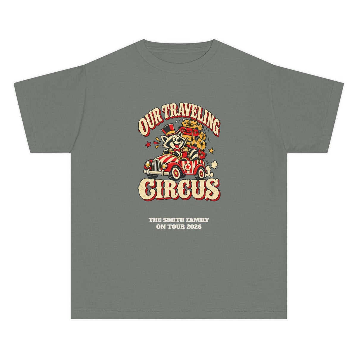 Custom Kids Our Traveling Circus Family Trip Shirt