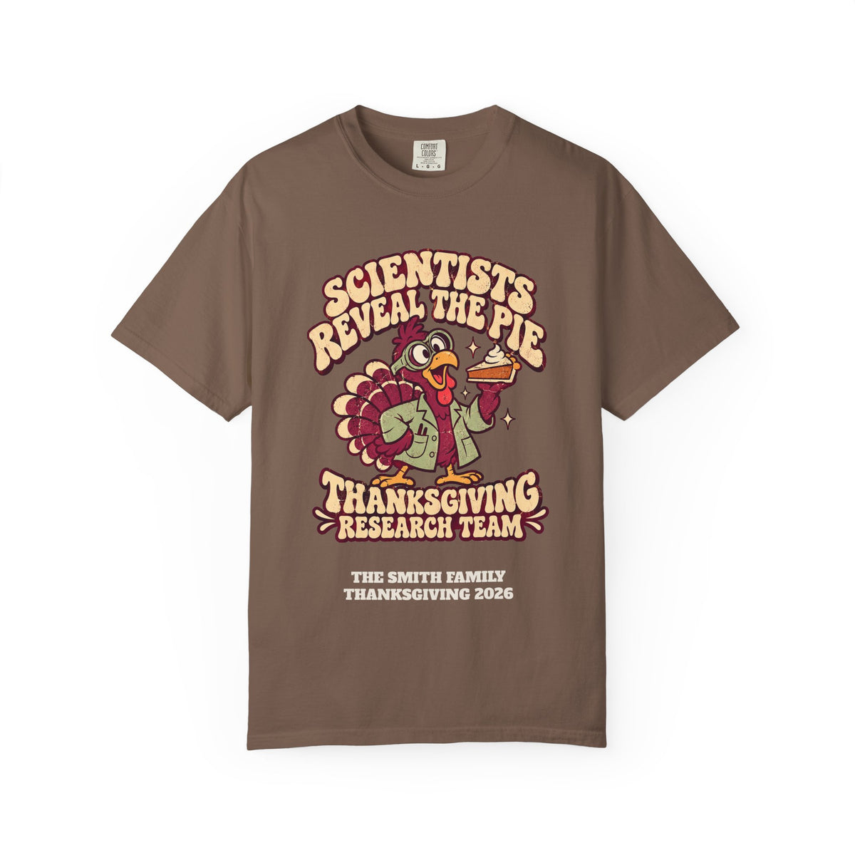 Custom Thanksgiving Pie Research Team Shirt