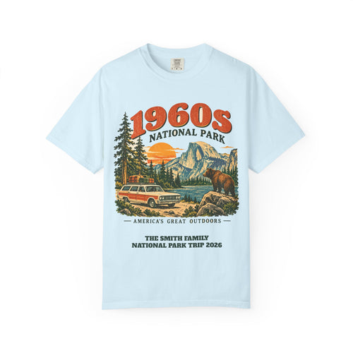 Custom 1960s National Park Family Trip Shirt