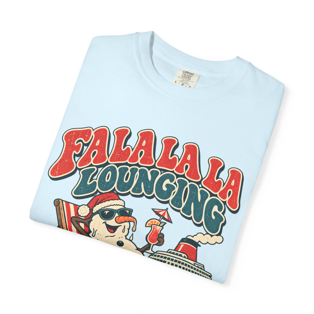 Custom Fa La La Lounging Family Christmas Cruise Shirt