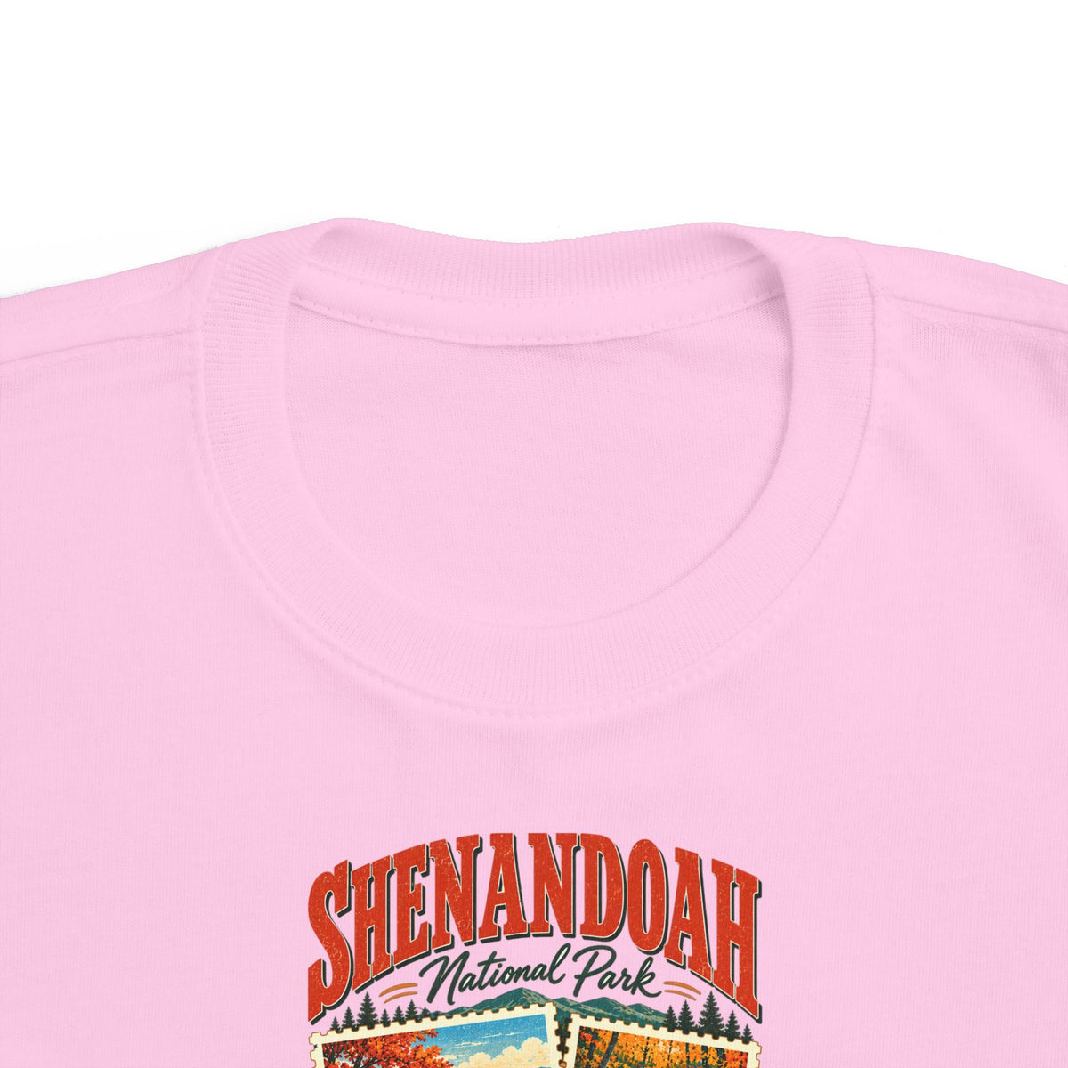 Custom Toddler Shenandoah National Park Stamp Collage Shirt