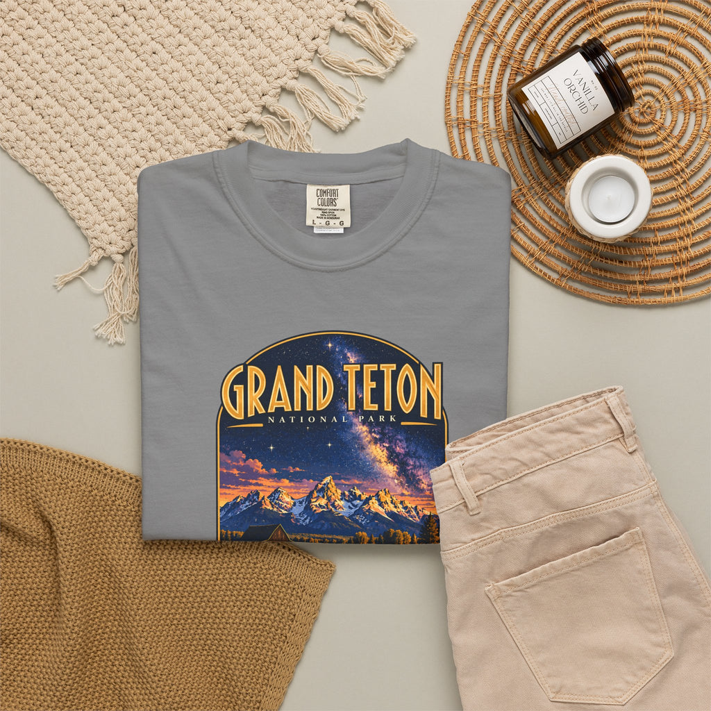 Custom Grand Teton National Park Night Sky Shirt