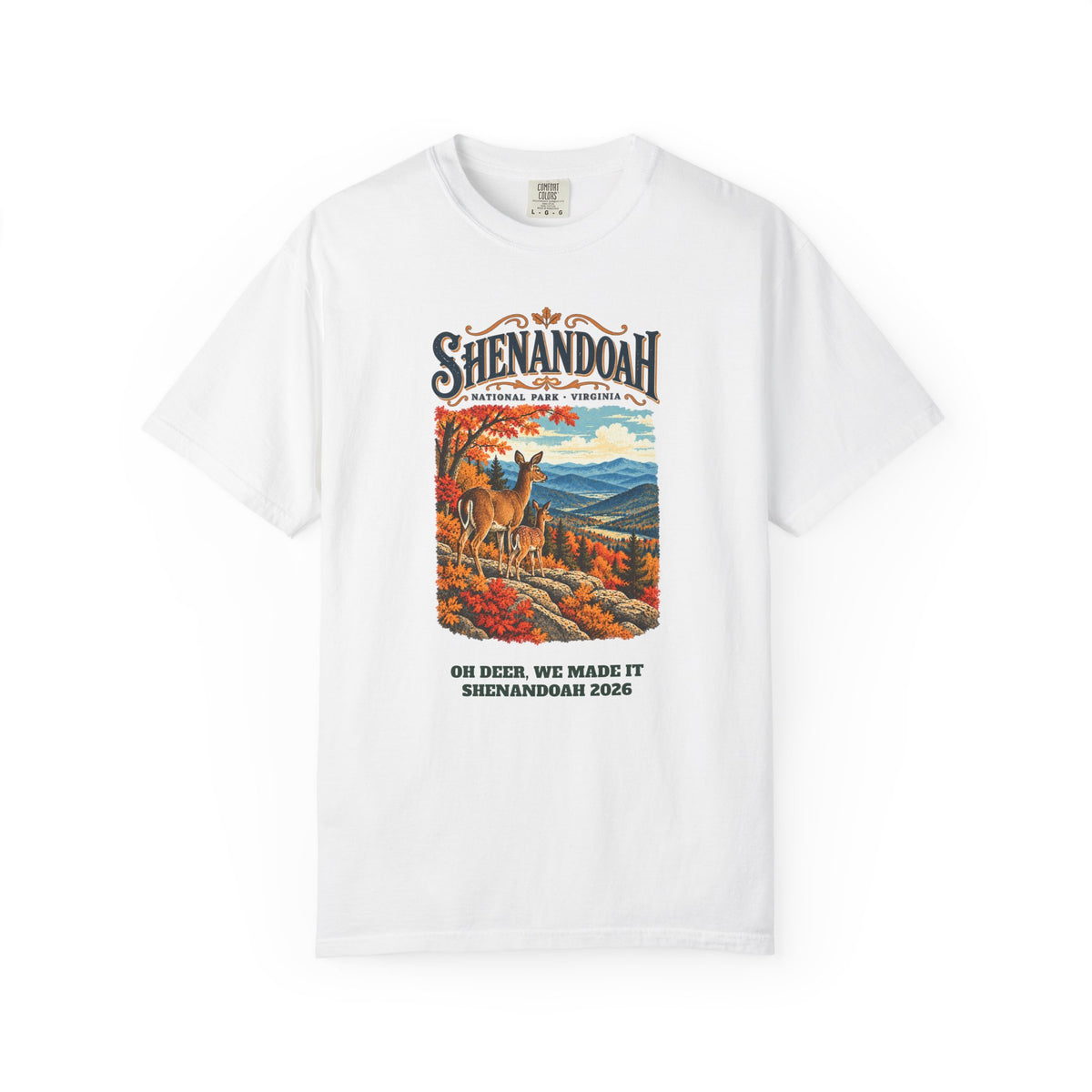 Custom Shenandoah National Park Vintage Deer Shirt
