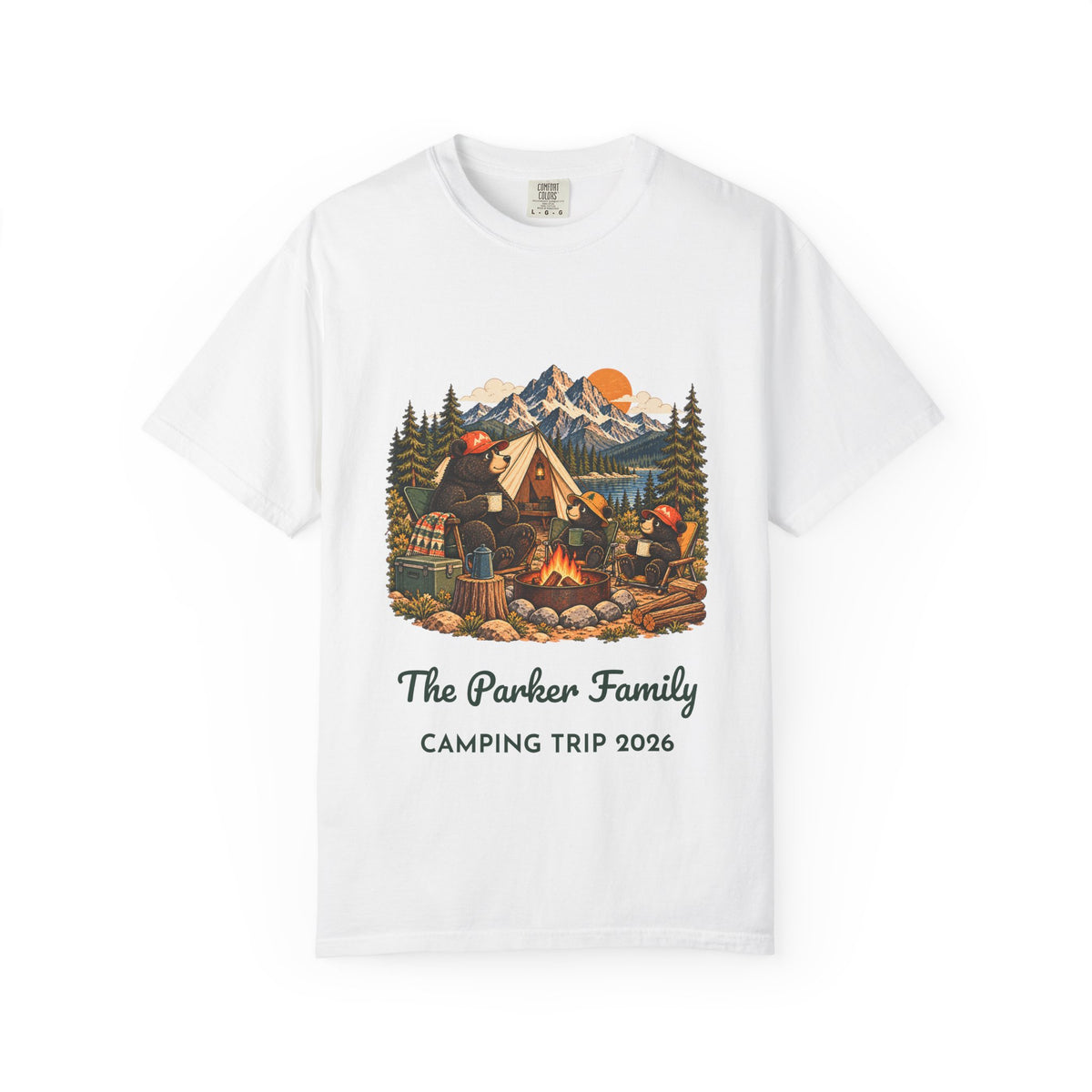 Custom Bear Campfire Tee