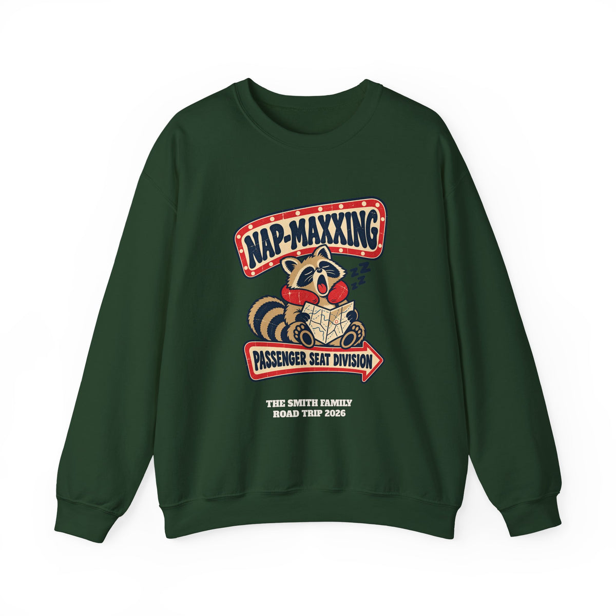 Custom Nap-Maxxing Road Trip Sweatshirt