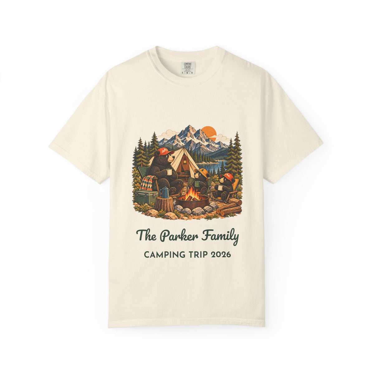 Custom Bear Campfire Tee