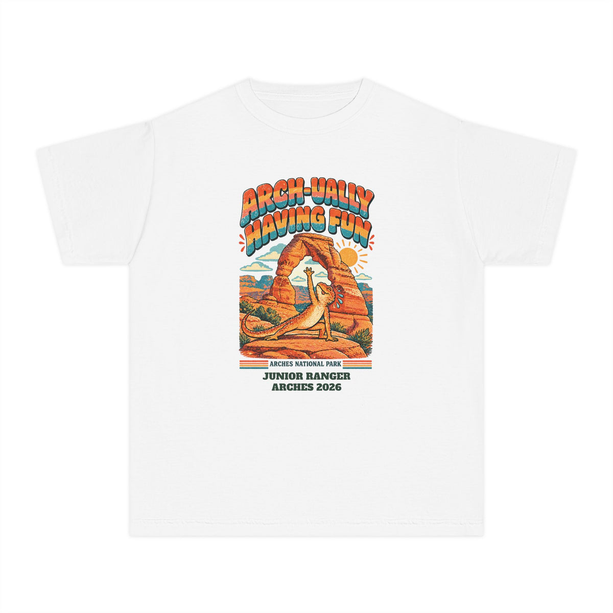 Custom Kids Arches National Park Arch-ually Having Fun Shirt