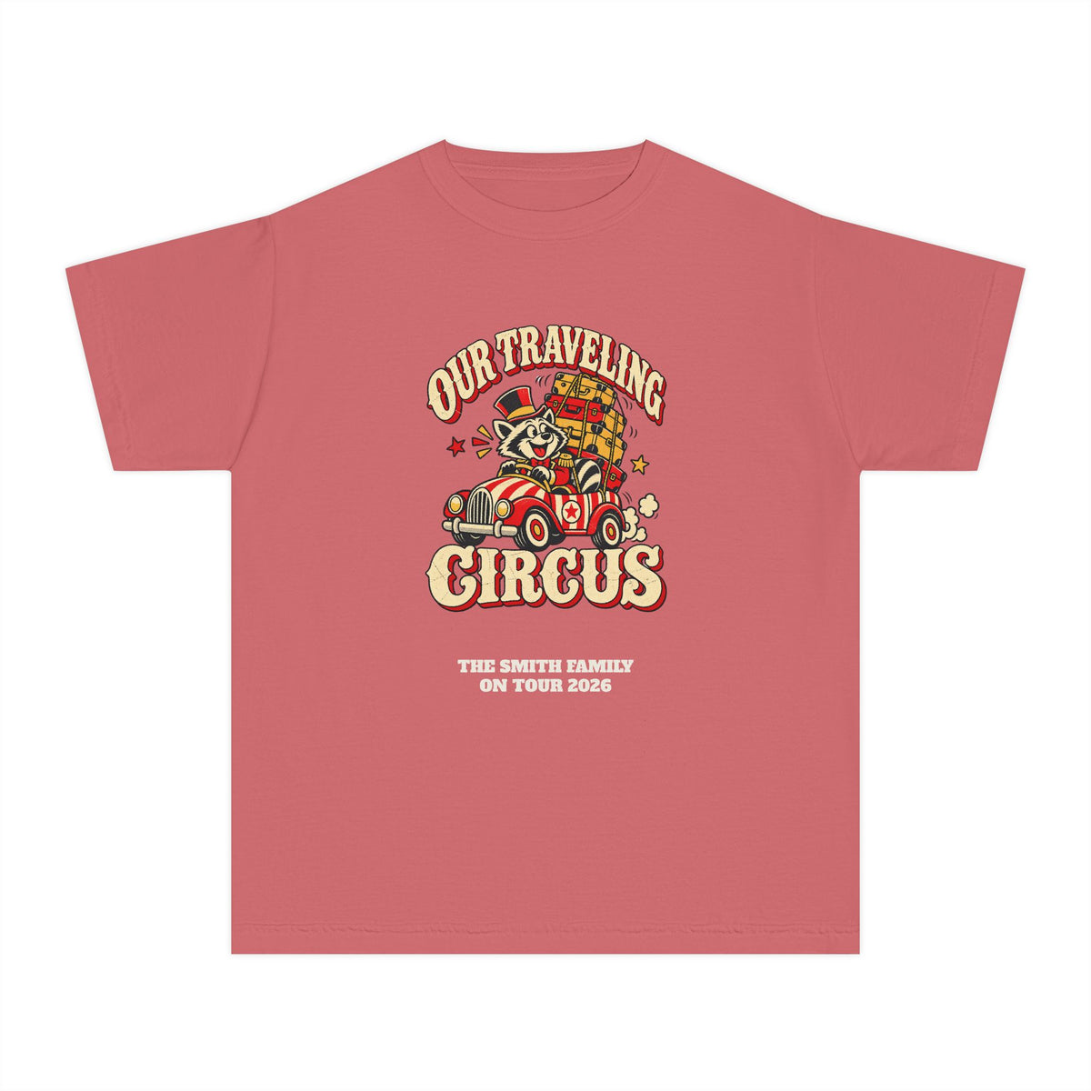 Custom Kids Our Traveling Circus Family Trip Shirt