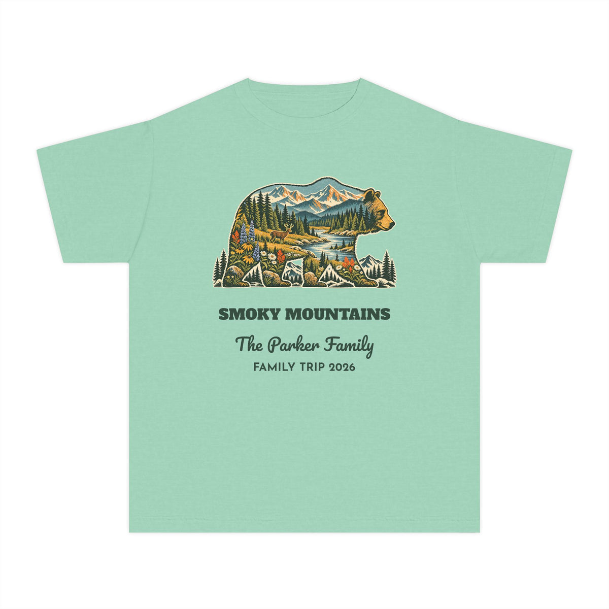 Custom Kids National Park Bear Tee