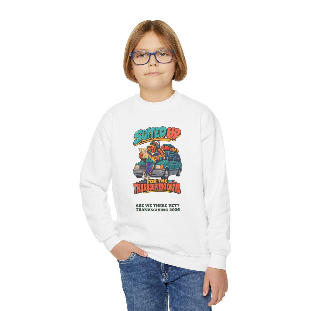 Custom Kids Suited Up For The Thanksgiving Drive Sweatshirt