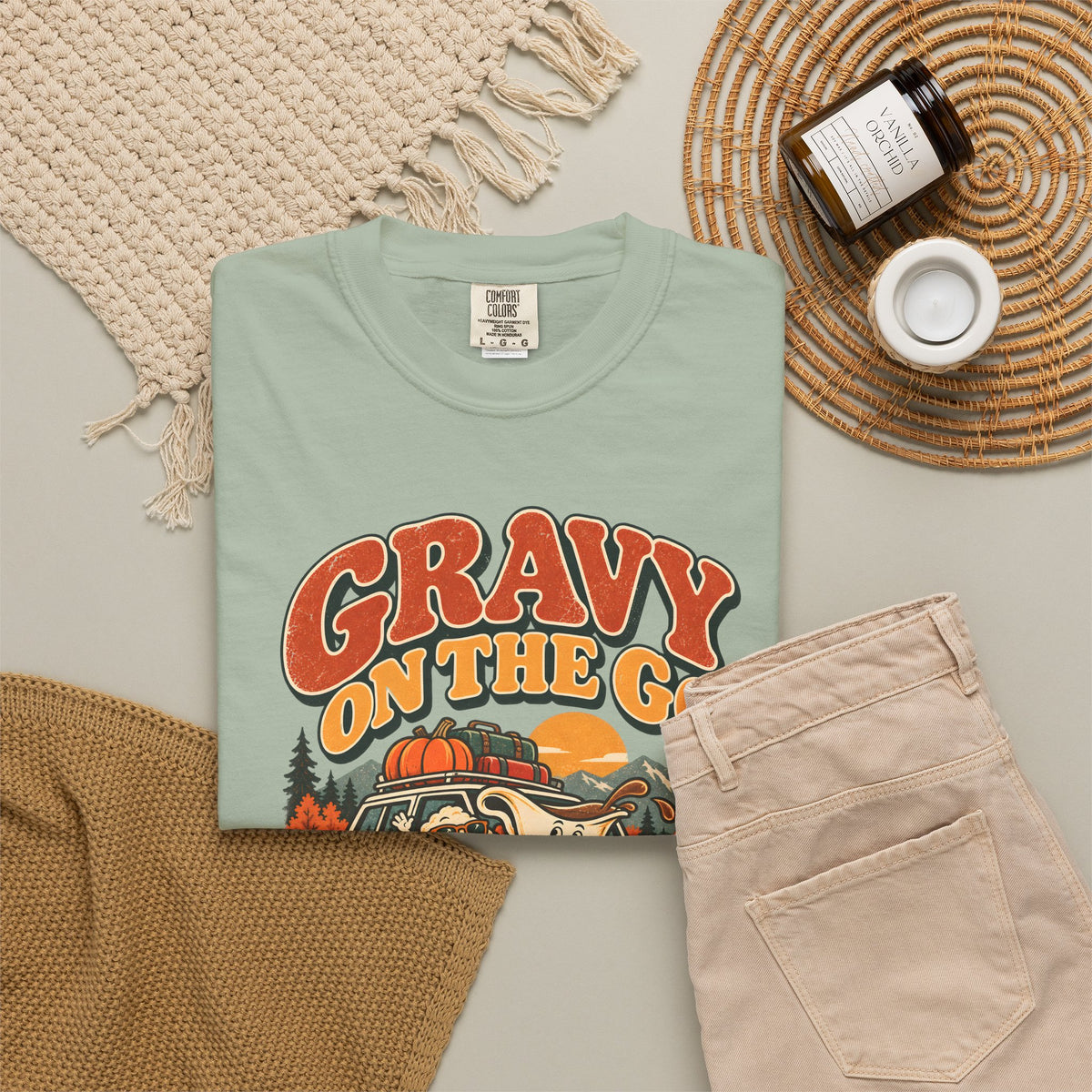 Custom Gravy On The Go Thanksgiving Road Trip Shirt