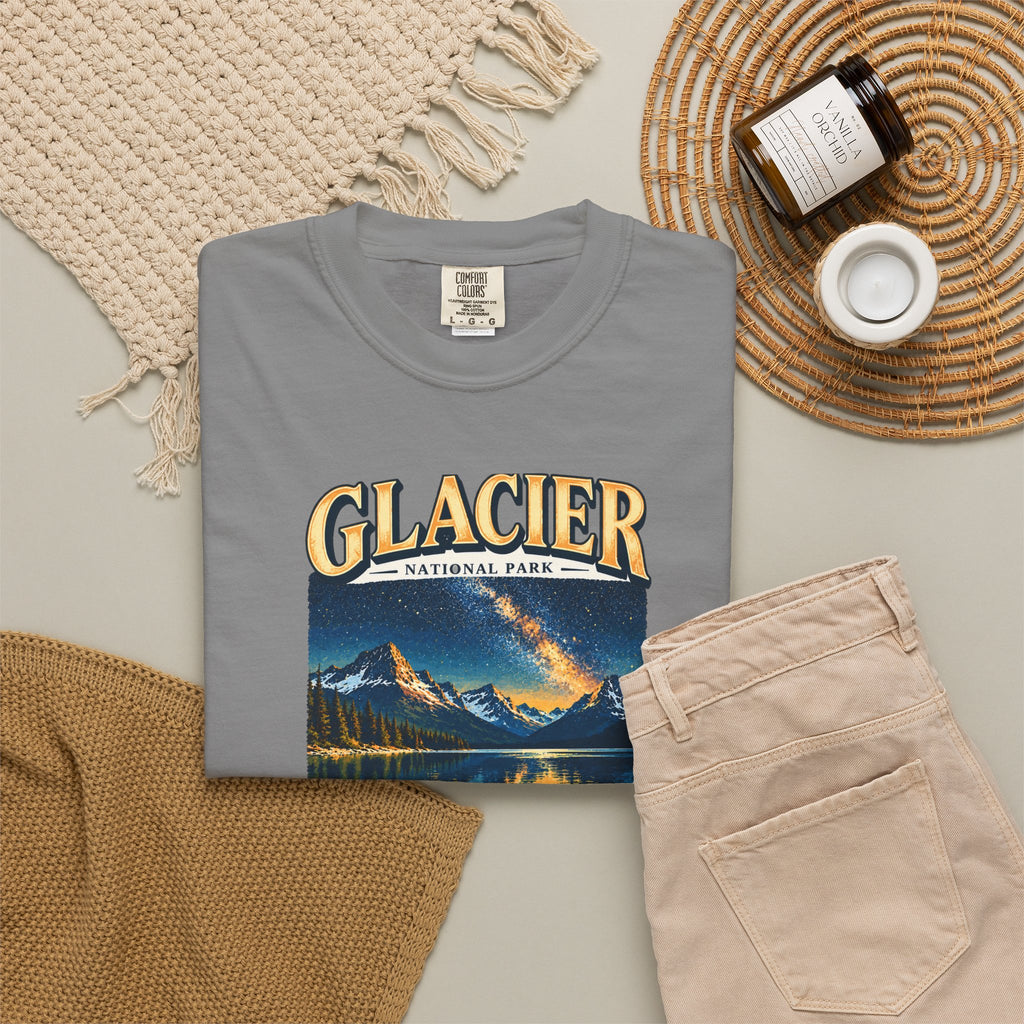 Custom Glacier National Park Night Sky Shirt