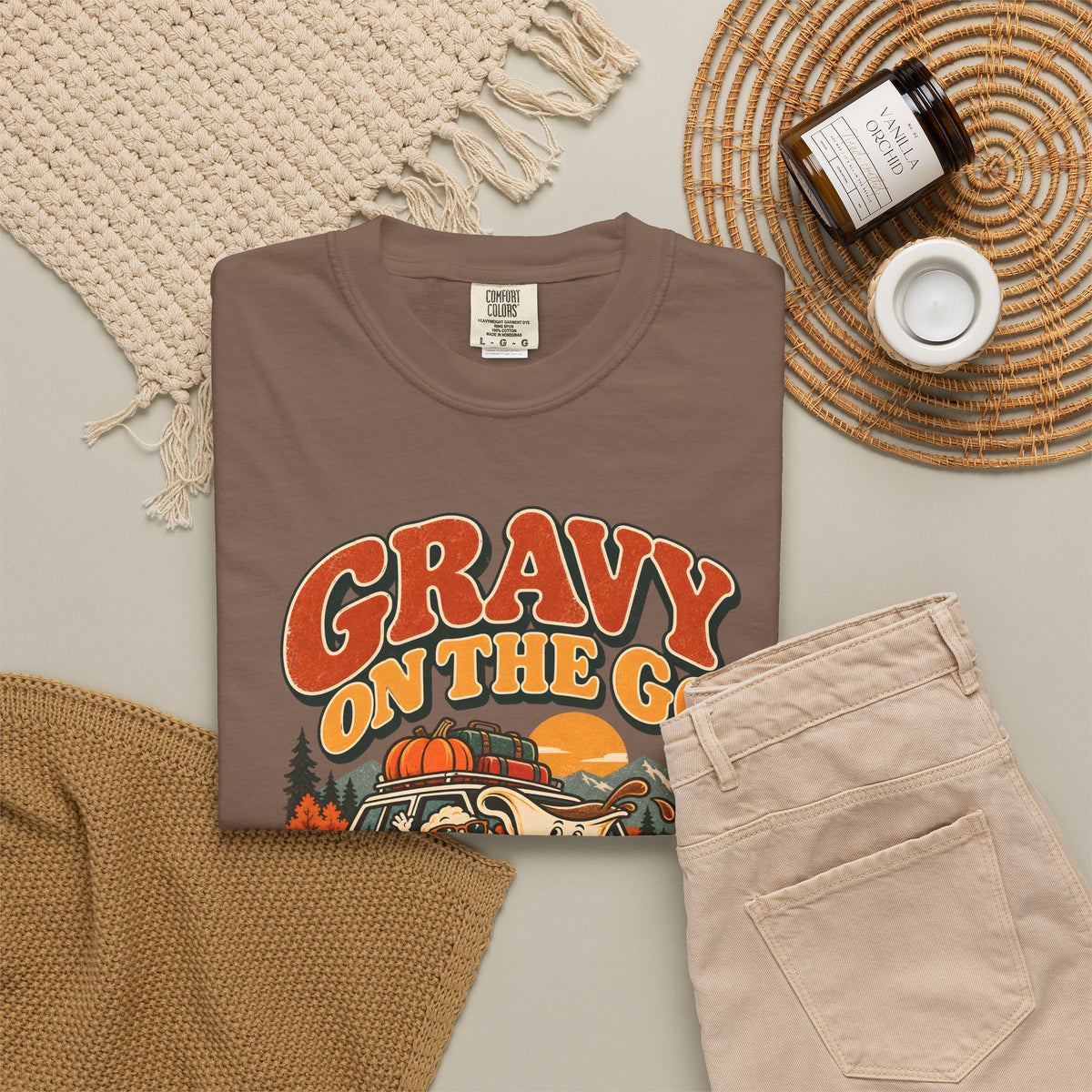 Custom Gravy On The Go Thanksgiving Road Trip Shirt