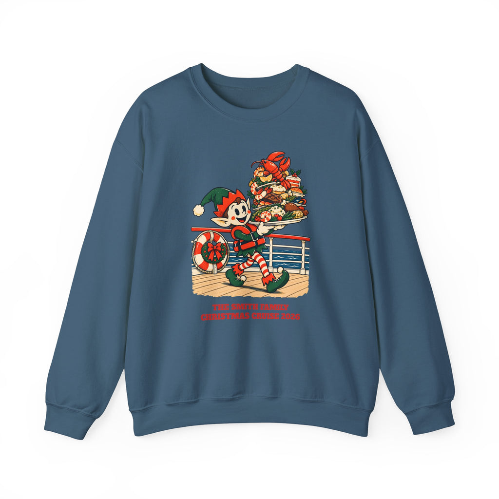 Custom Elf Cruise Buffet Christmas Sweatshirt