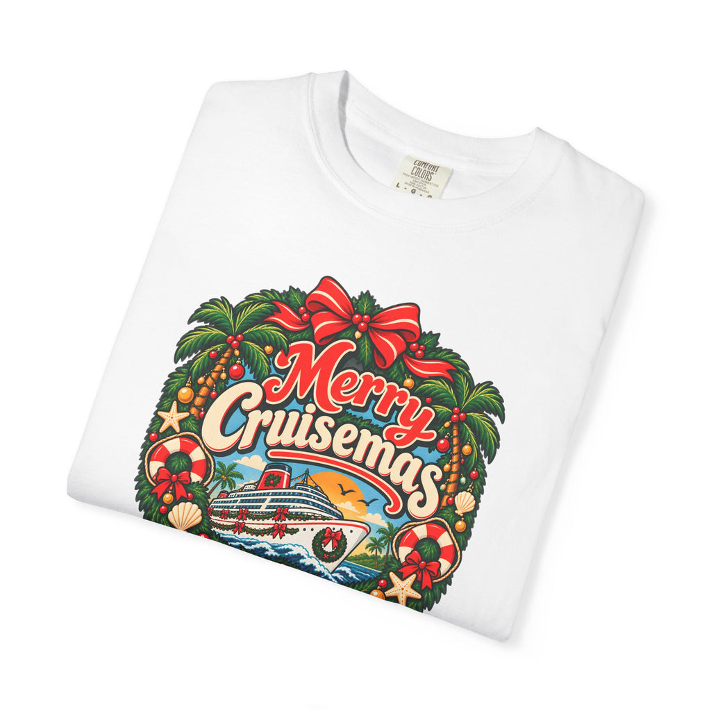 Custom Merry Cruisemas Wreath Christmas Cruise Shirt