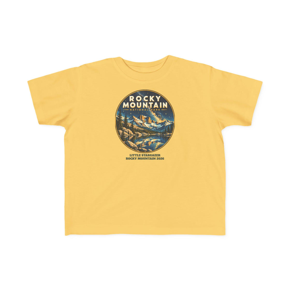 Custom Toddler Rocky Mountain National Park Night Sky Shirt