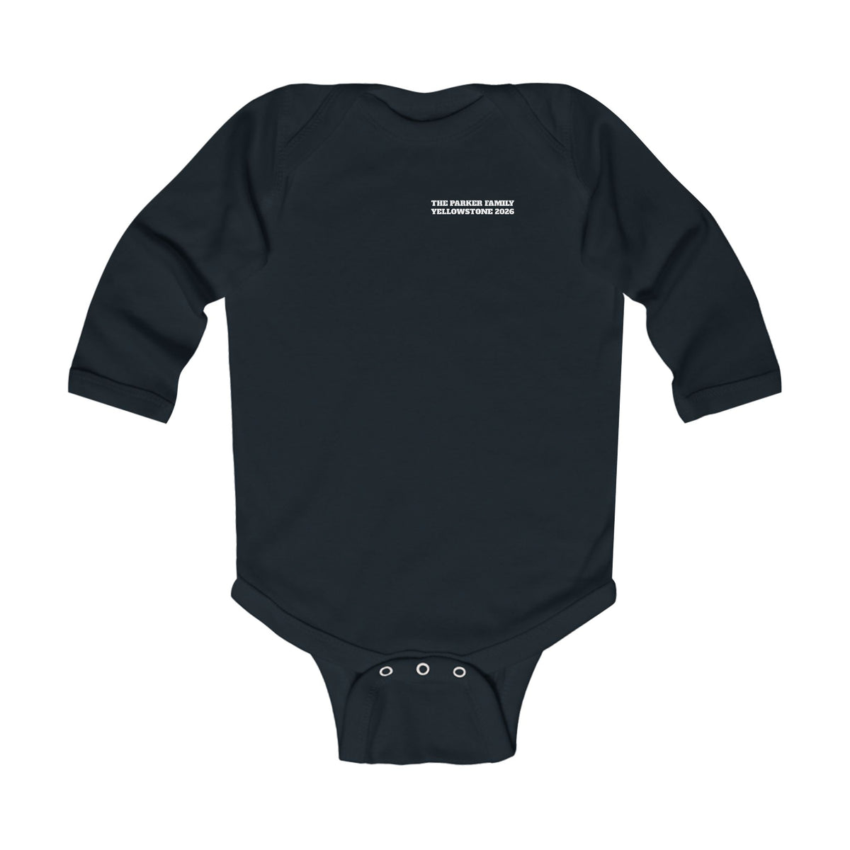 Custom Baby Yellowstone Scavenger Hunt Long Sleeve Onesie