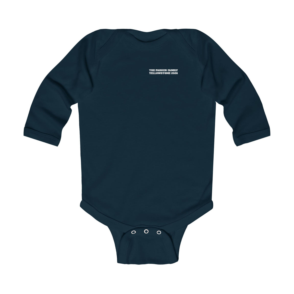 Custom Baby Yellowstone Scavenger Hunt Long Sleeve Onesie