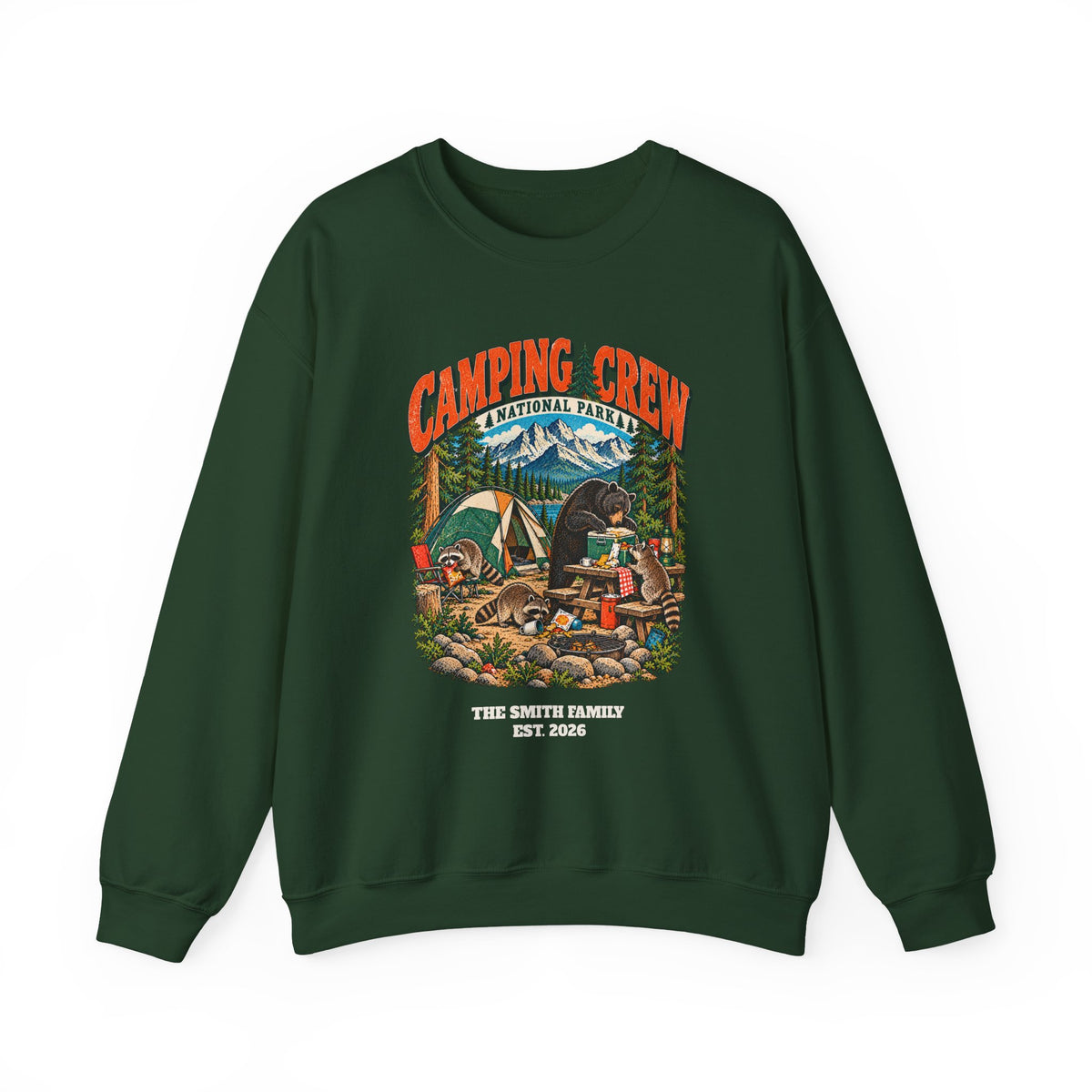 Custom Camping Crew Family Camping Sweatshirt