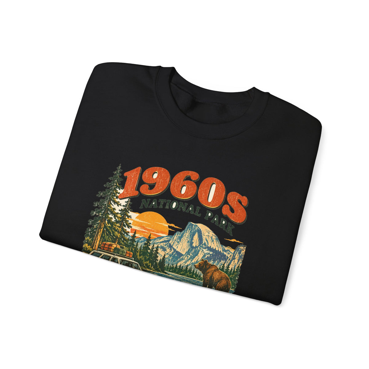 Custom 1960s National Park Family Trip Sweatshirt