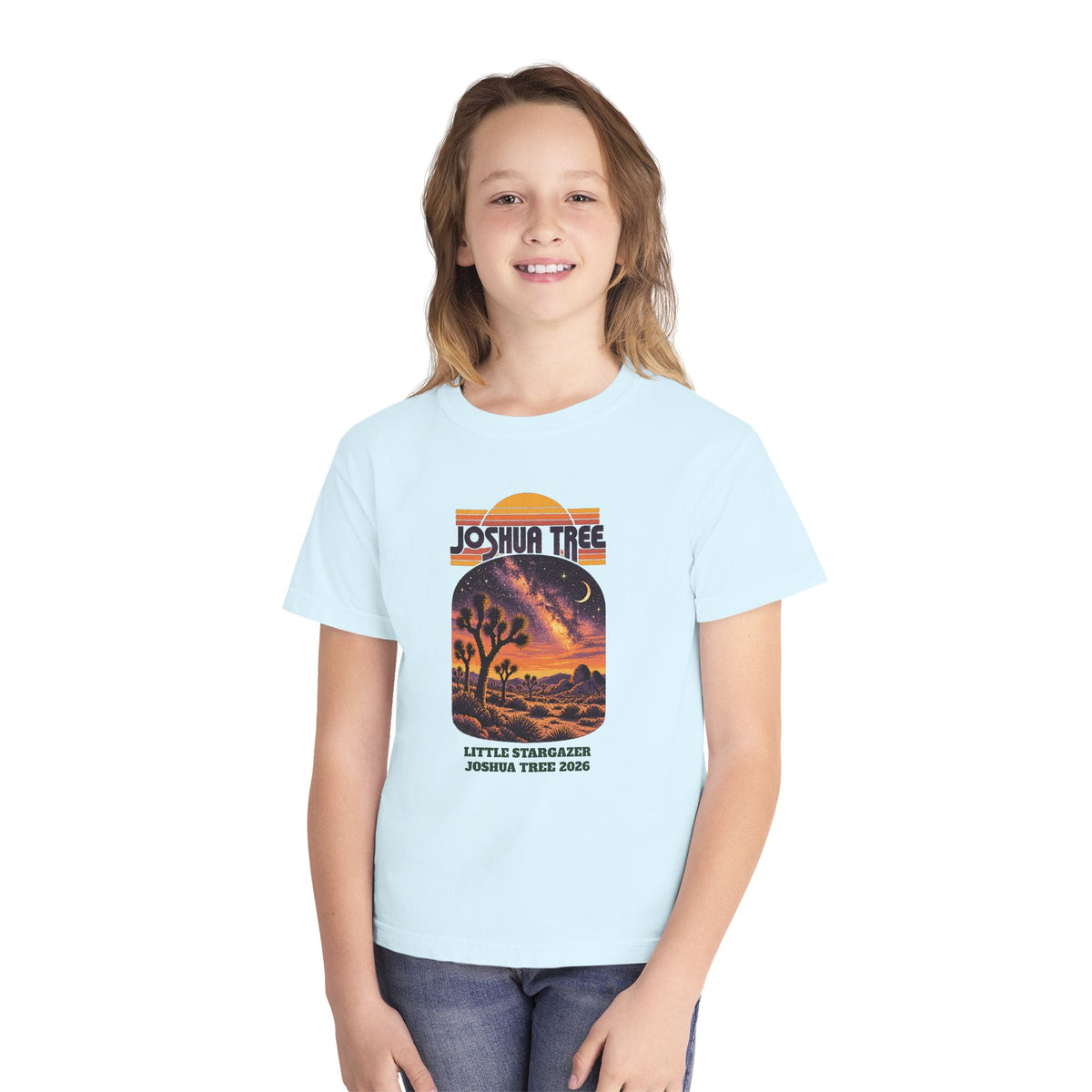 Custom Kids Joshua Tree National Park Night Sky Shirt