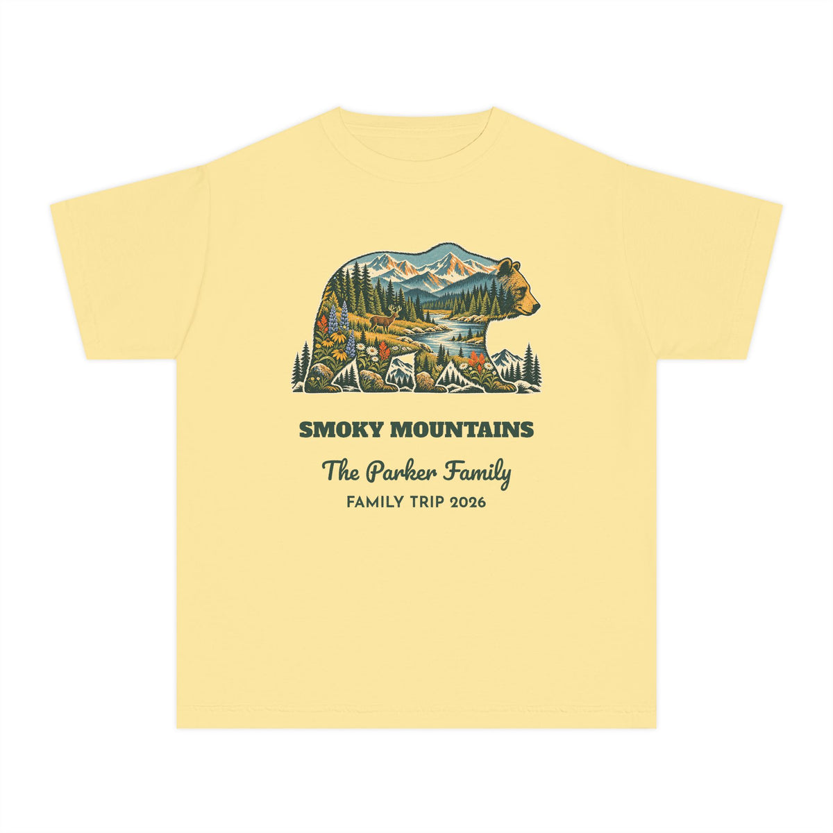 Custom Kids National Park Bear Tee