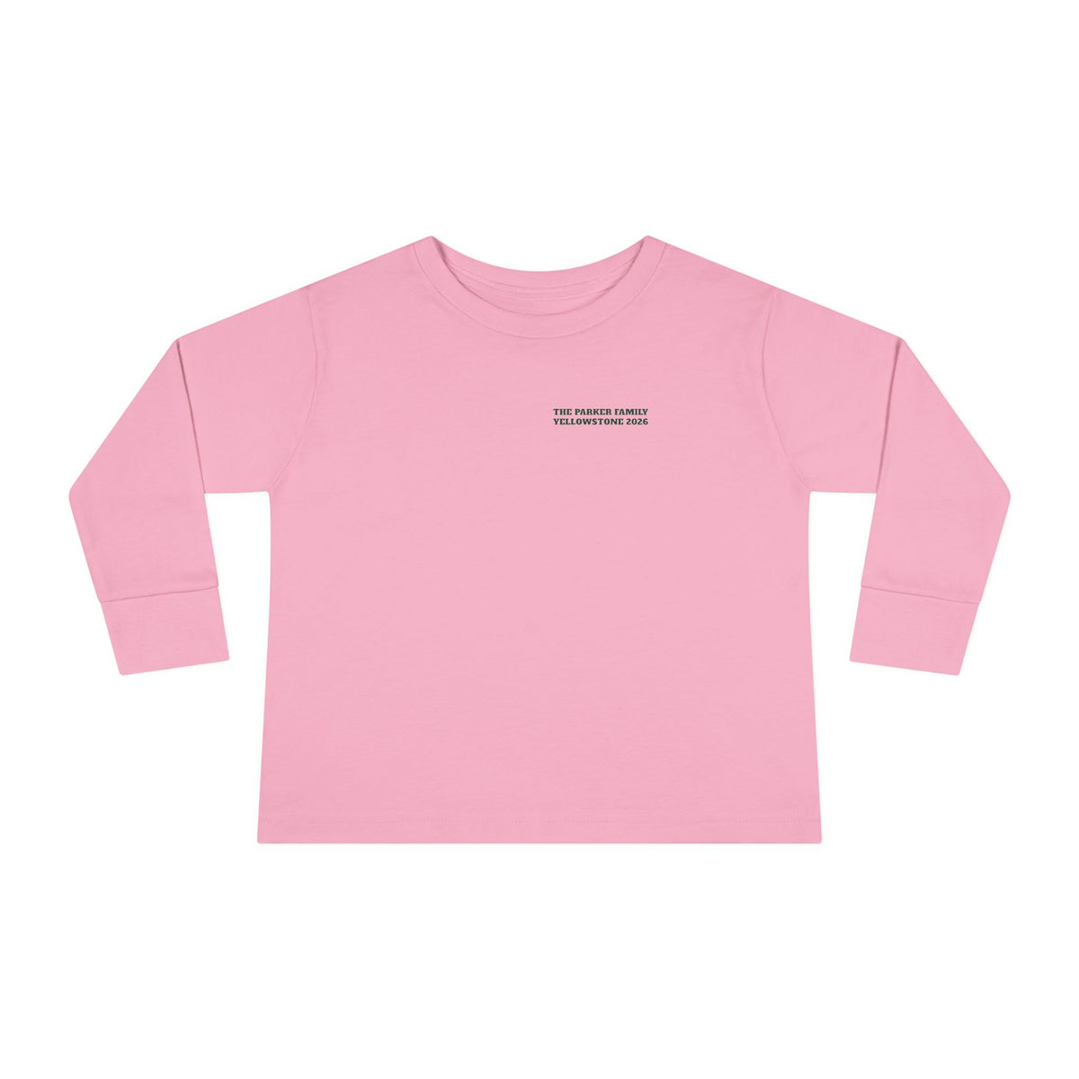 Custom Toddler Yellowstone Scavenger Hunt Long Sleeve Shirt