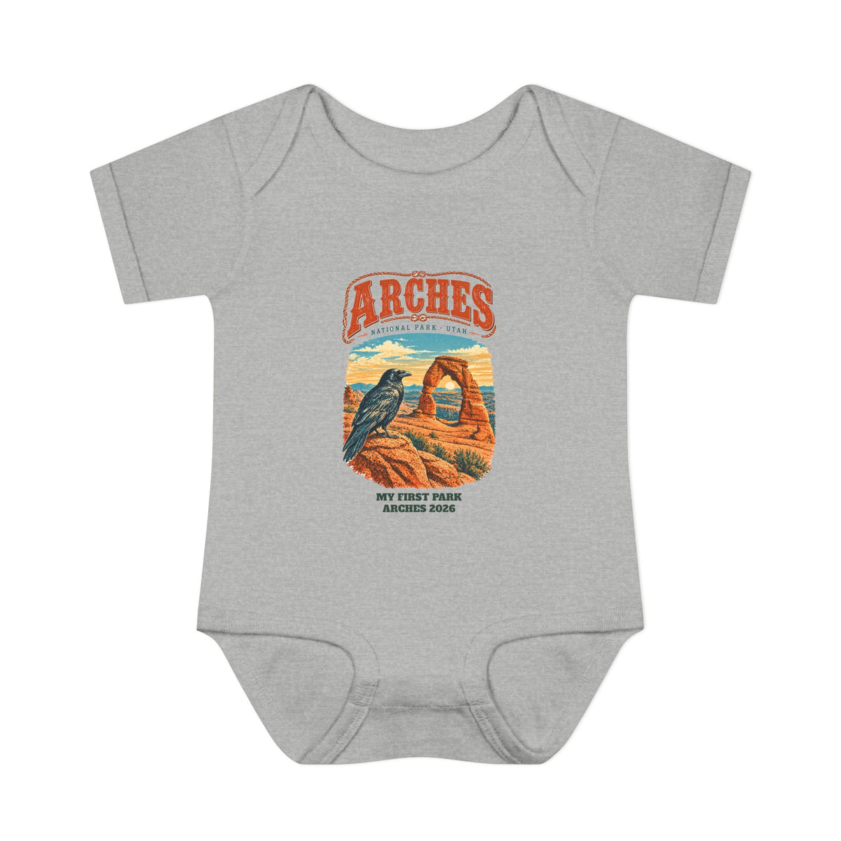 Custom Baby Arches National Park Delicate Arch Onesie