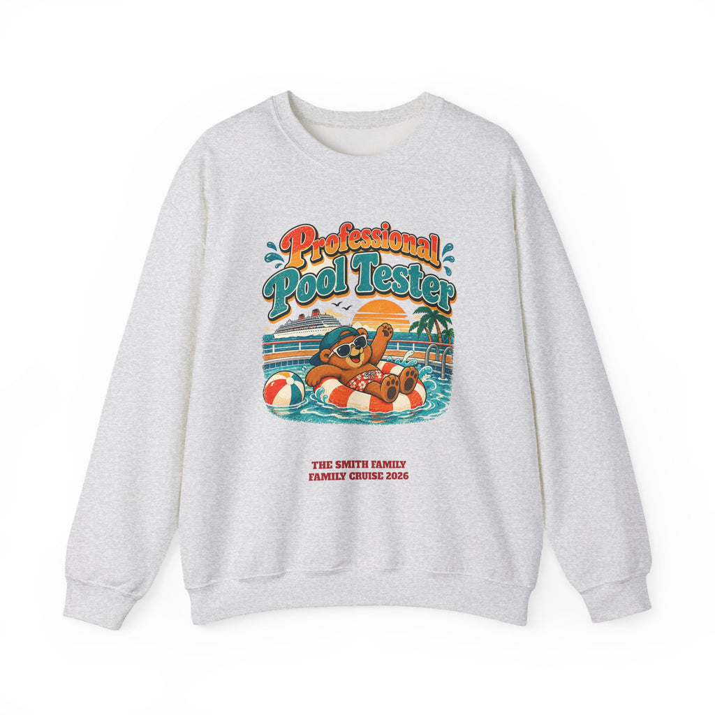Custom Pool Tester Family Cruise Sweatshirt