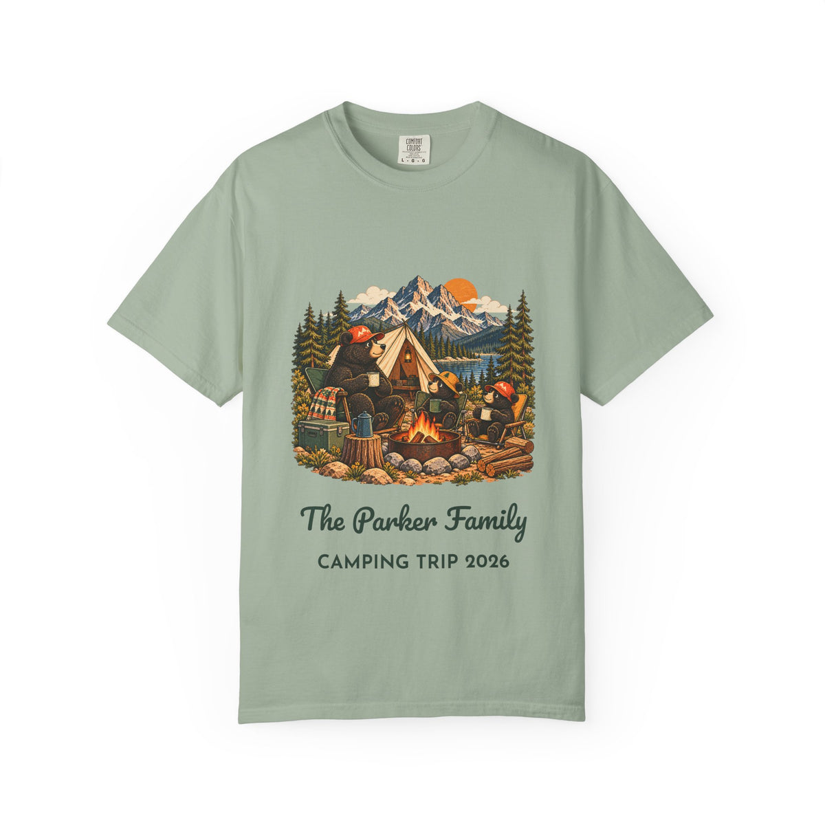 Custom Bear Campfire Tee