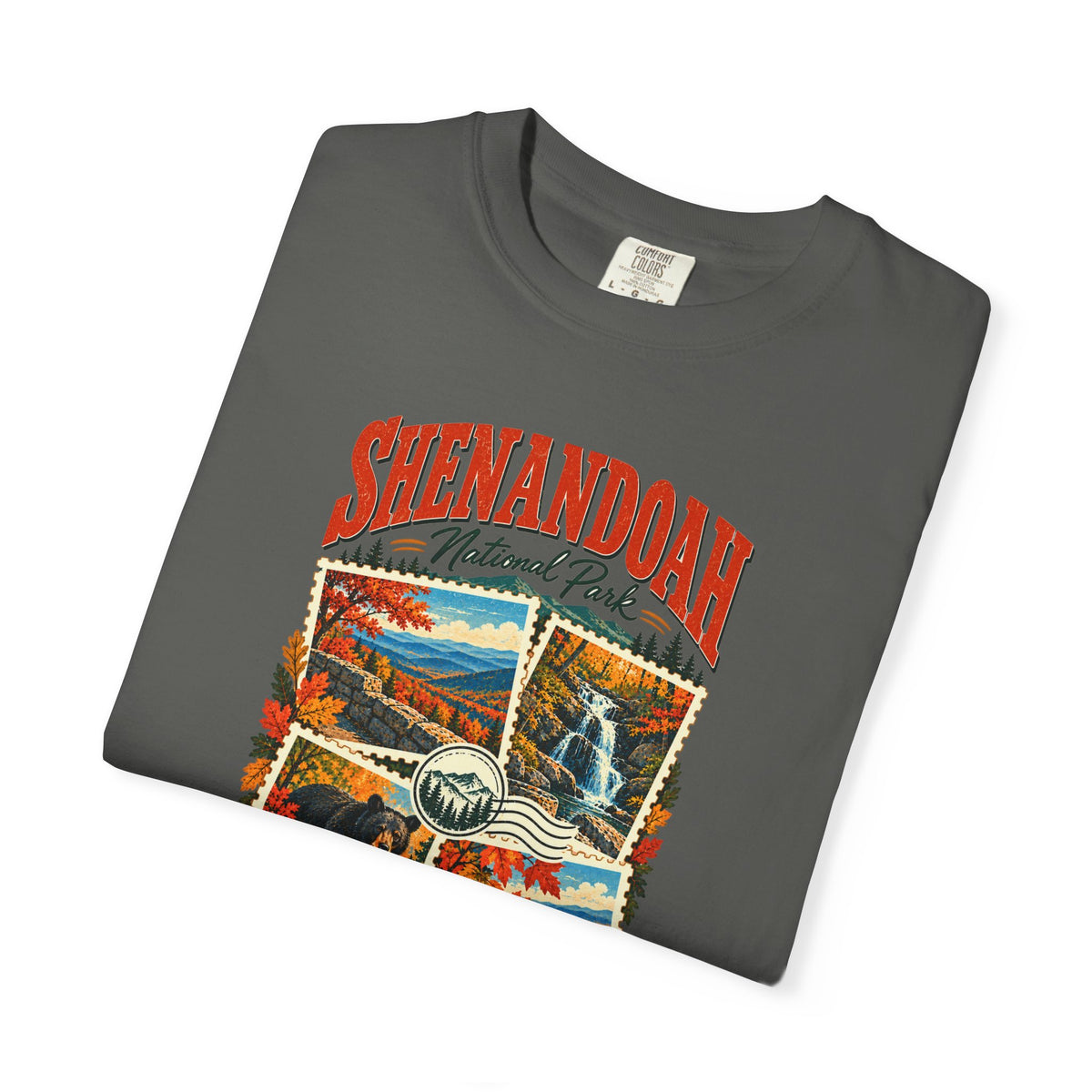 Custom Shenandoah National Park Stamp Collage Shirt