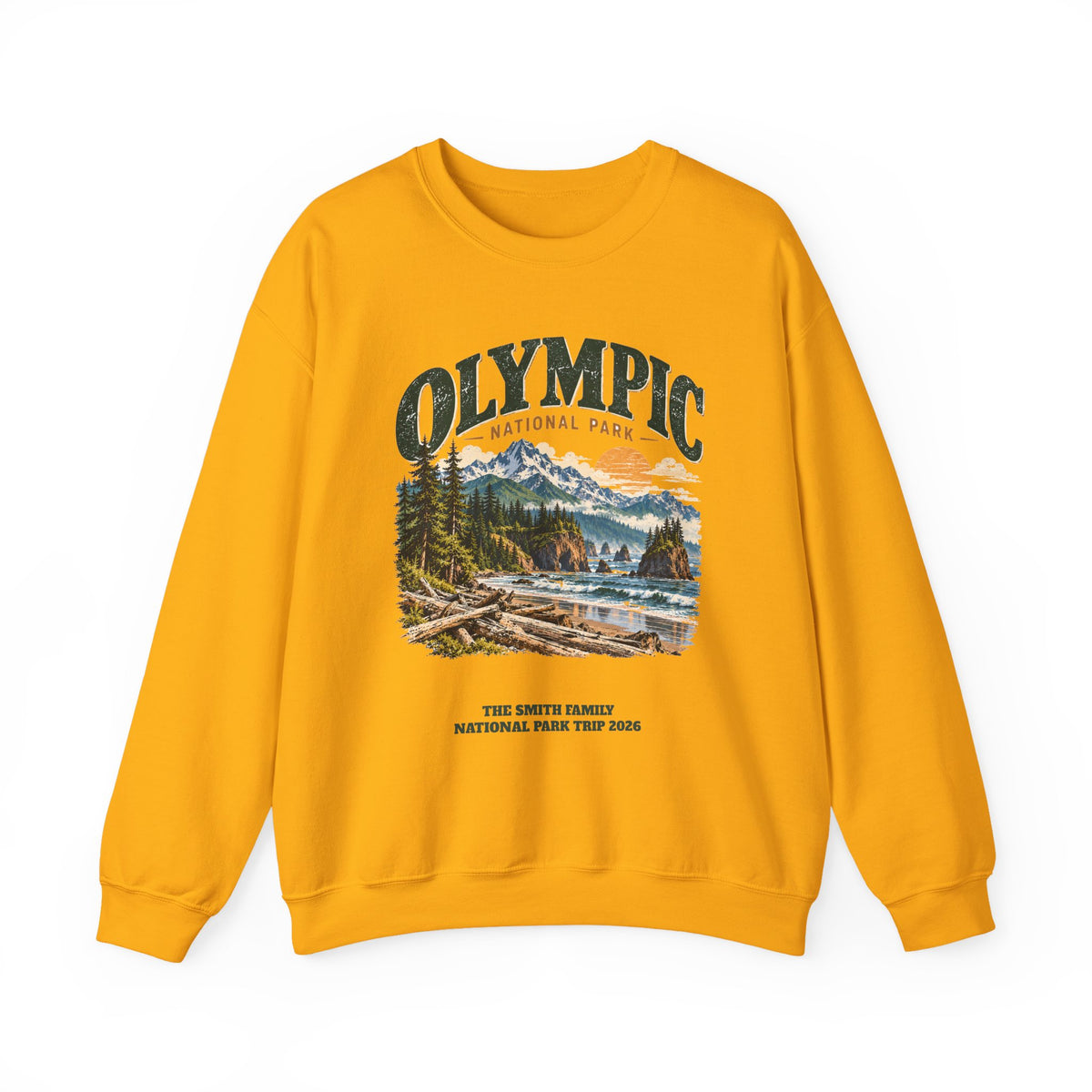 Custom Olympic National Park Family Trip Sweatshirt