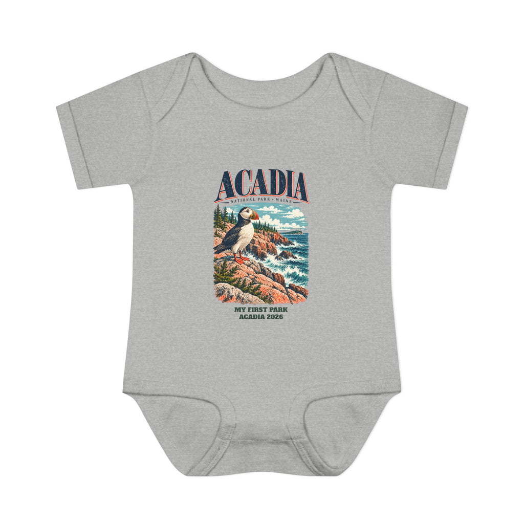 Custom Baby Acadia National Park Puffin Onesie
