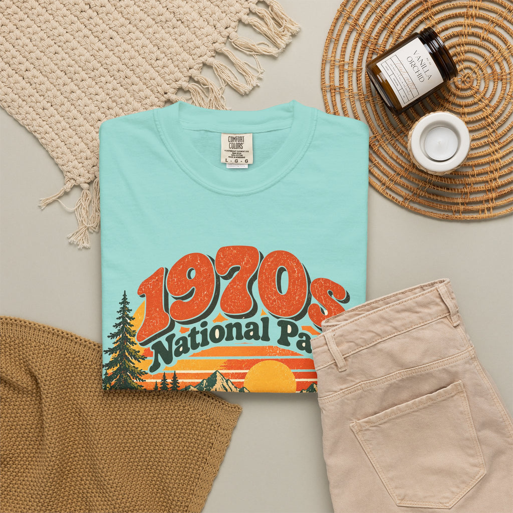 Custom 1970s National Park Family Camping Shirt