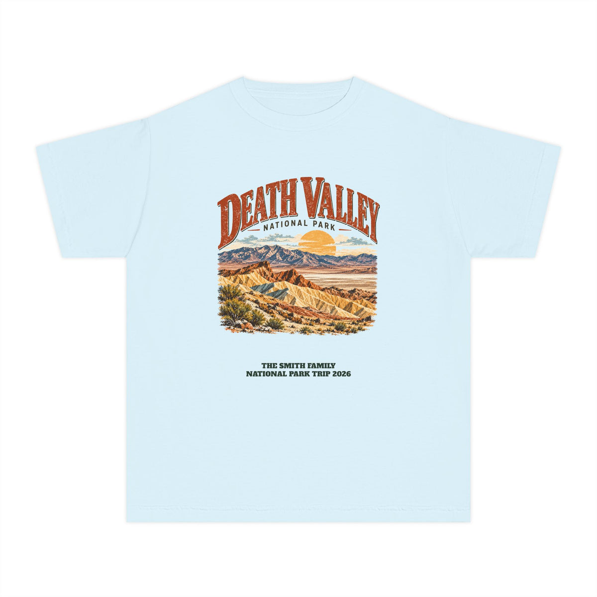 Custom Kids Death Valley National Park Family Trip Shirt