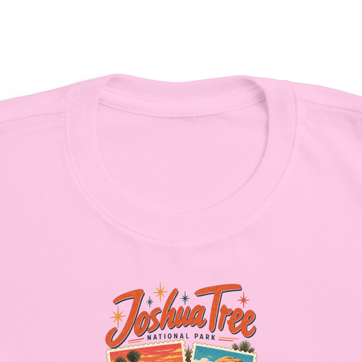 Custom Toddler Joshua Tree National Park Stamp Collage Shirt